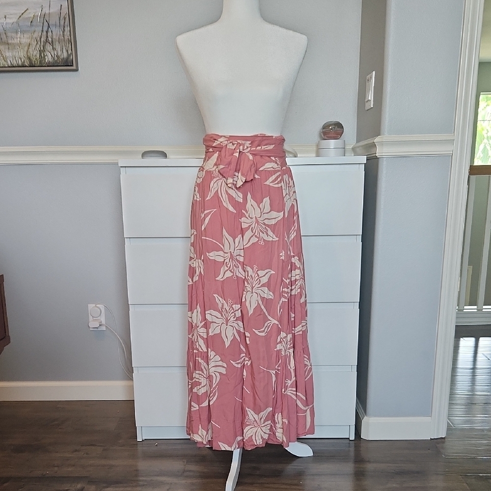 Flowy Wide Leg Pants with Tie Front